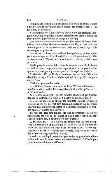 Le cosmos revue encyclopedique hebdomadaire des progres des sciences et de leurs applications aux arts et a l'industrie