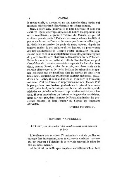 Le cosmos revue encyclopedique hebdomadaire des progres des sciences et de leurs applications aux arts et a l'industrie