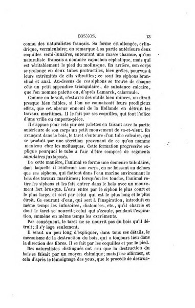 Le cosmos revue encyclopedique hebdomadaire des progres des sciences et de leurs applications aux arts et a l'industrie