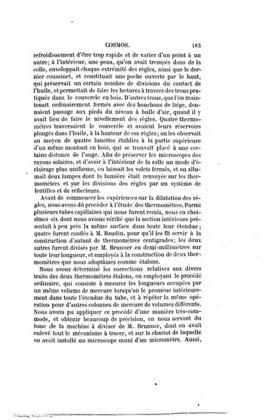 Le cosmos revue encyclopedique hebdomadaire des progres des sciences et de leurs applications aux arts et a l'industrie