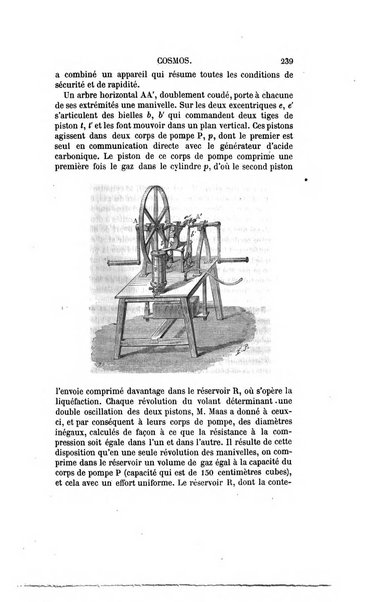 Le cosmos revue encyclopedique hebdomadaire des progres des sciences et de leurs applications aux arts et a l'industrie