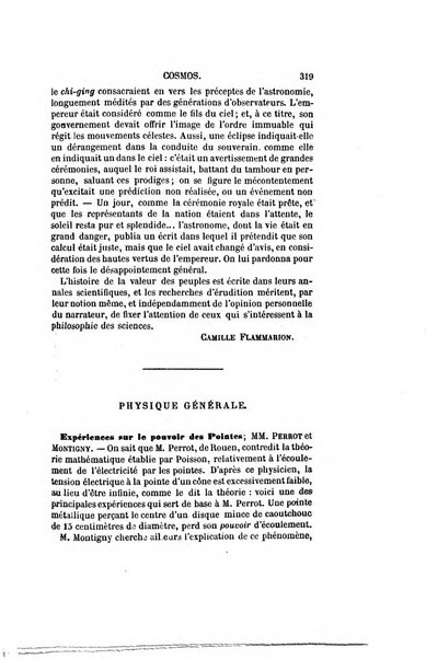 Le cosmos revue encyclopedique hebdomadaire des progres des sciences et de leurs applications aux arts et a l'industrie