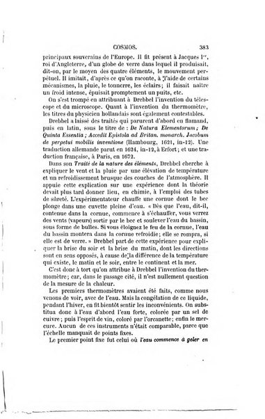 Le cosmos revue encyclopedique hebdomadaire des progres des sciences et de leurs applications aux arts et a l'industrie