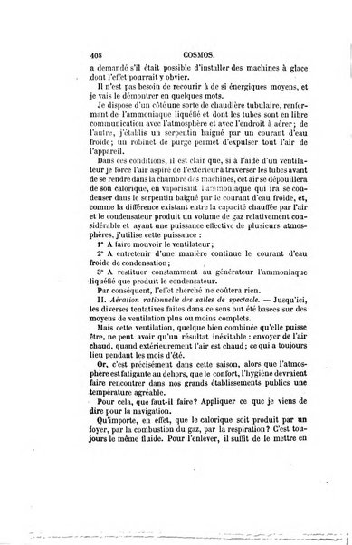 Le cosmos revue encyclopedique hebdomadaire des progres des sciences et de leurs applications aux arts et a l'industrie