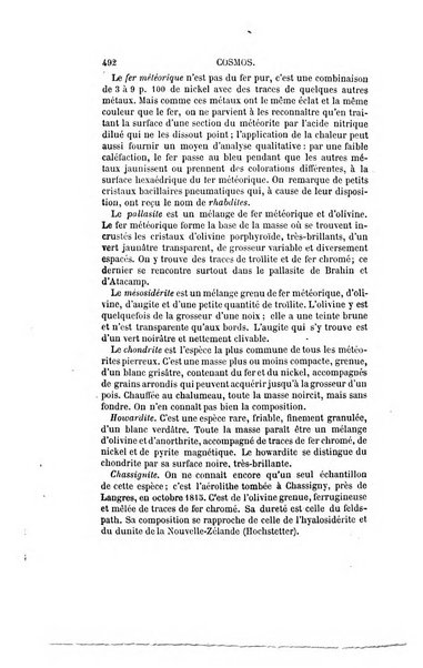 Le cosmos revue encyclopedique hebdomadaire des progres des sciences et de leurs applications aux arts et a l'industrie