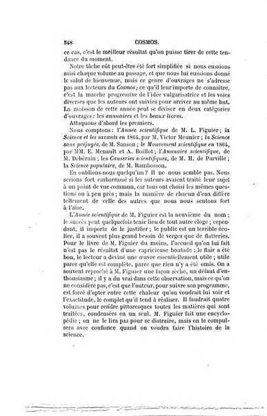 Le cosmos revue encyclopedique hebdomadaire des progres des sciences et de leurs applications aux arts et a l'industrie