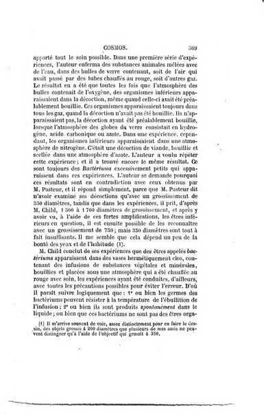 Le cosmos revue encyclopedique hebdomadaire des progres des sciences et de leurs applications aux arts et a l'industrie