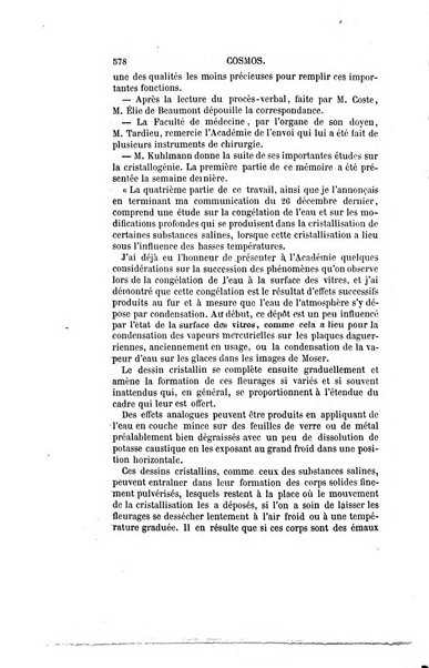 Le cosmos revue encyclopedique hebdomadaire des progres des sciences et de leurs applications aux arts et a l'industrie