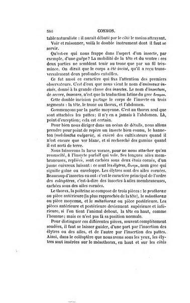 Le cosmos revue encyclopedique hebdomadaire des progres des sciences et de leurs applications aux arts et a l'industrie