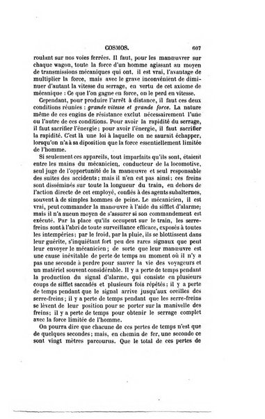 Le cosmos revue encyclopedique hebdomadaire des progres des sciences et de leurs applications aux arts et a l'industrie