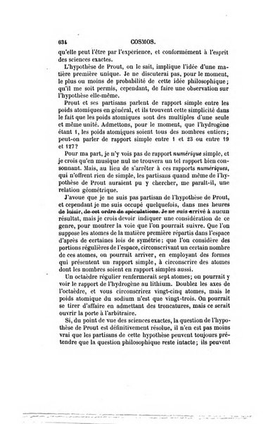 Le cosmos revue encyclopedique hebdomadaire des progres des sciences et de leurs applications aux arts et a l'industrie