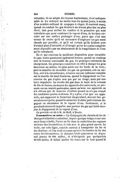 Le cosmos revue encyclopedique hebdomadaire des progres des sciences et de leurs applications aux arts et a l'industrie