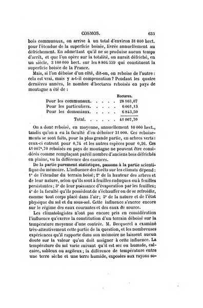 Le cosmos revue encyclopedique hebdomadaire des progres des sciences et de leurs applications aux arts et a l'industrie