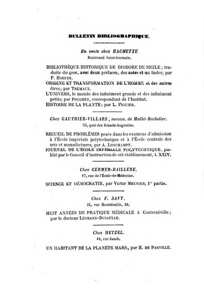 Le cosmos revue encyclopedique hebdomadaire des progres des sciences et de leurs applications aux arts et a l'industrie