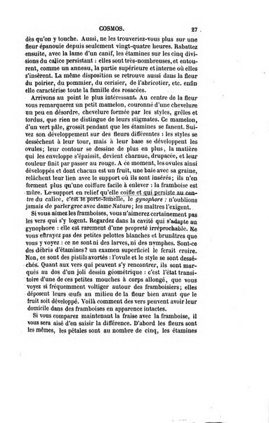 Le cosmos revue encyclopedique hebdomadaire des progres des sciences et de leurs applications aux arts et a l'industrie