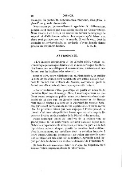 Le cosmos revue encyclopedique hebdomadaire des progres des sciences et de leurs applications aux arts et a l'industrie