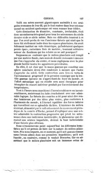 Le cosmos revue encyclopedique hebdomadaire des progres des sciences et de leurs applications aux arts et a l'industrie