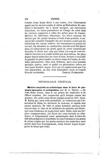 Le cosmos revue encyclopedique hebdomadaire des progres des sciences et de leurs applications aux arts et a l'industrie