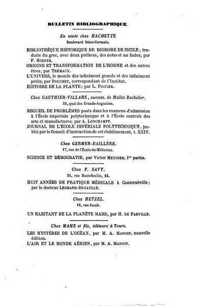 Le cosmos revue encyclopedique hebdomadaire des progres des sciences et de leurs applications aux arts et a l'industrie