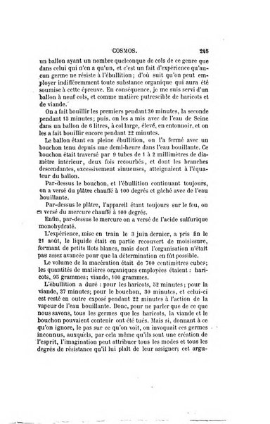 Le cosmos revue encyclopedique hebdomadaire des progres des sciences et de leurs applications aux arts et a l'industrie