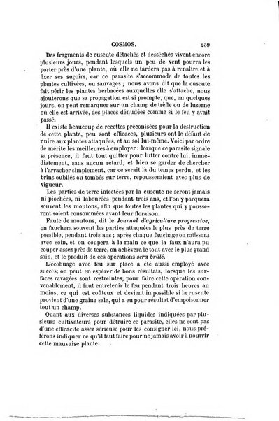 Le cosmos revue encyclopedique hebdomadaire des progres des sciences et de leurs applications aux arts et a l'industrie