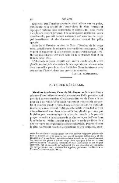 Le cosmos revue encyclopedique hebdomadaire des progres des sciences et de leurs applications aux arts et a l'industrie