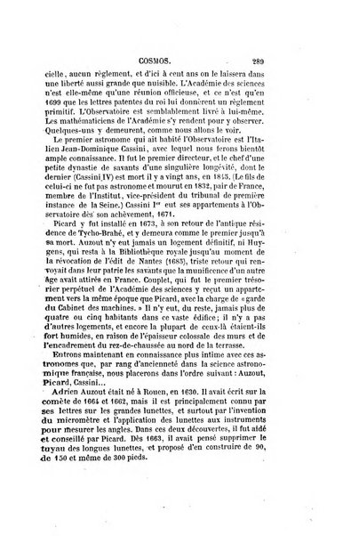 Le cosmos revue encyclopedique hebdomadaire des progres des sciences et de leurs applications aux arts et a l'industrie