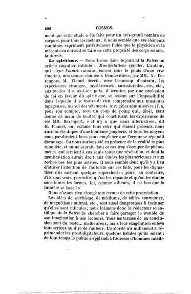 Le cosmos revue encyclopedique hebdomadaire des progres des sciences et de leurs applications aux arts et a l'industrie