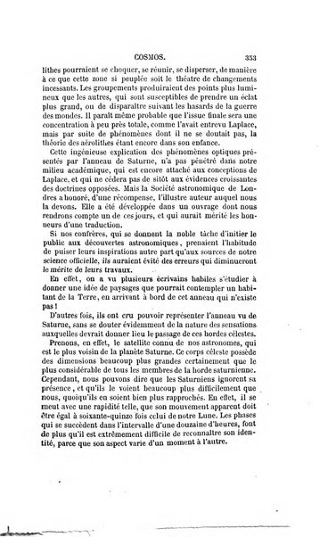 Le cosmos revue encyclopedique hebdomadaire des progres des sciences et de leurs applications aux arts et a l'industrie