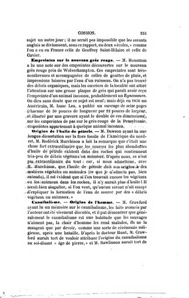 Le cosmos revue encyclopedique hebdomadaire des progres des sciences et de leurs applications aux arts et a l'industrie