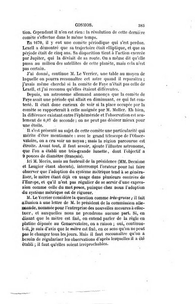 Le cosmos revue encyclopedique hebdomadaire des progres des sciences et de leurs applications aux arts et a l'industrie