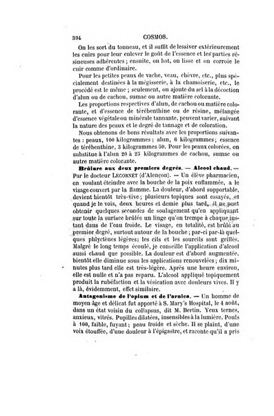 Le cosmos revue encyclopedique hebdomadaire des progres des sciences et de leurs applications aux arts et a l'industrie