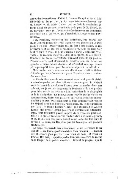 Le cosmos revue encyclopedique hebdomadaire des progres des sciences et de leurs applications aux arts et a l'industrie