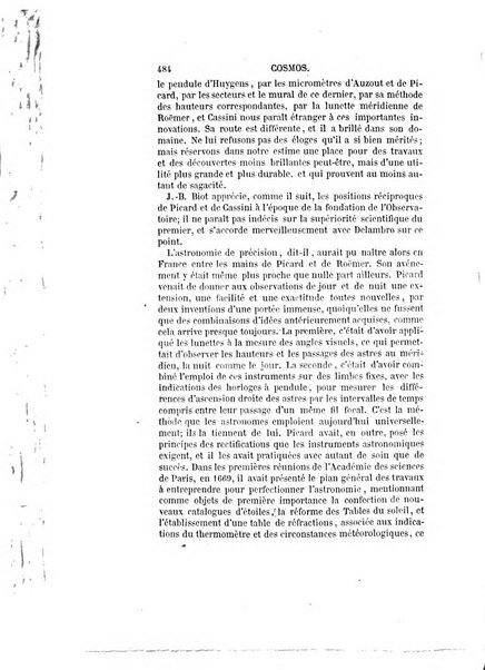 Le cosmos revue encyclopedique hebdomadaire des progres des sciences et de leurs applications aux arts et a l'industrie