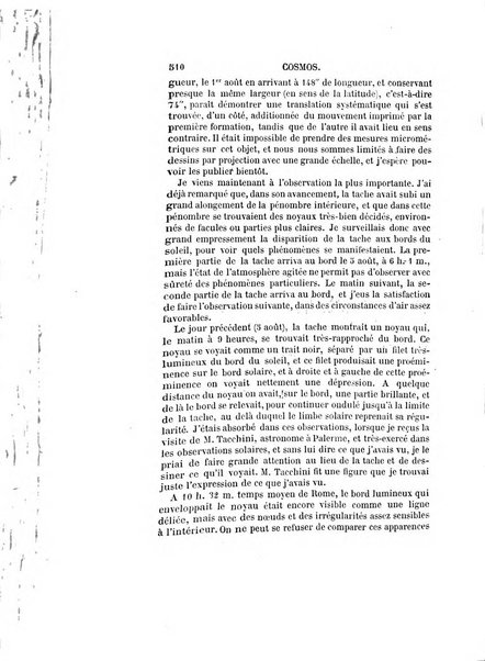 Le cosmos revue encyclopedique hebdomadaire des progres des sciences et de leurs applications aux arts et a l'industrie