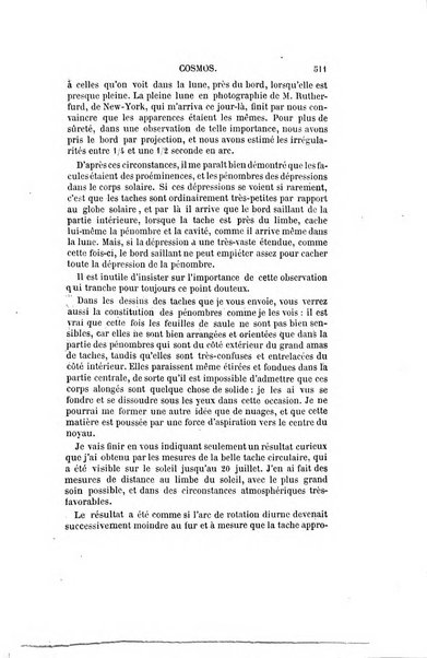 Le cosmos revue encyclopedique hebdomadaire des progres des sciences et de leurs applications aux arts et a l'industrie