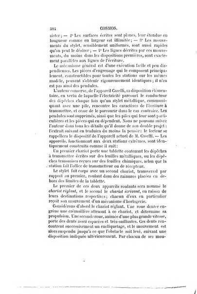 Le cosmos revue encyclopedique hebdomadaire des progres des sciences et de leurs applications aux arts et a l'industrie