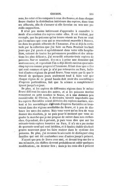 Le cosmos revue encyclopedique hebdomadaire des progres des sciences et de leurs applications aux arts et a l'industrie