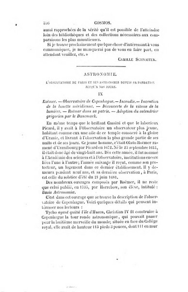 Le cosmos revue encyclopedique hebdomadaire des progres des sciences et de leurs applications aux arts et a l'industrie