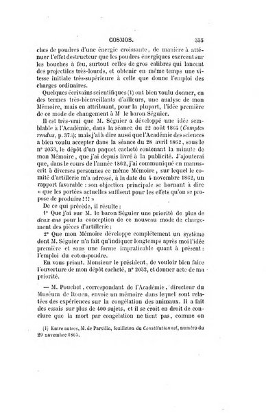 Le cosmos revue encyclopedique hebdomadaire des progres des sciences et de leurs applications aux arts et a l'industrie