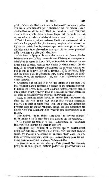 Le cosmos revue encyclopedique hebdomadaire des progres des sciences et de leurs applications aux arts et a l'industrie