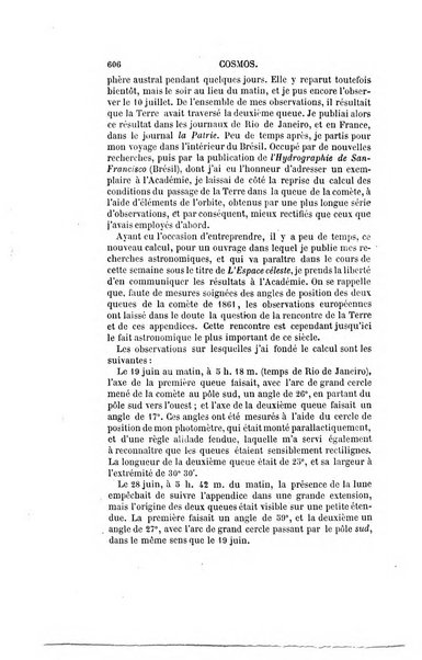 Le cosmos revue encyclopedique hebdomadaire des progres des sciences et de leurs applications aux arts et a l'industrie