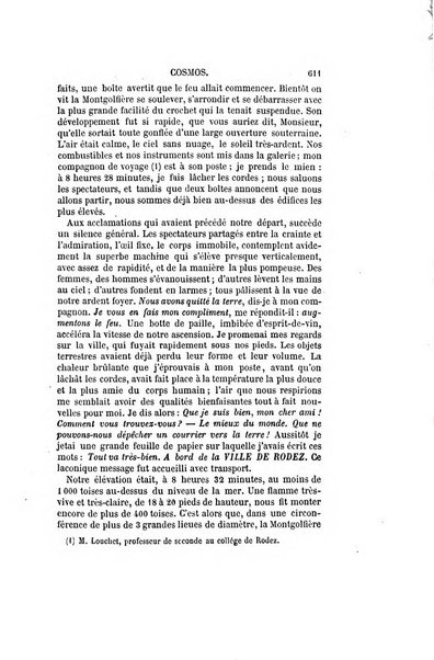 Le cosmos revue encyclopedique hebdomadaire des progres des sciences et de leurs applications aux arts et a l'industrie