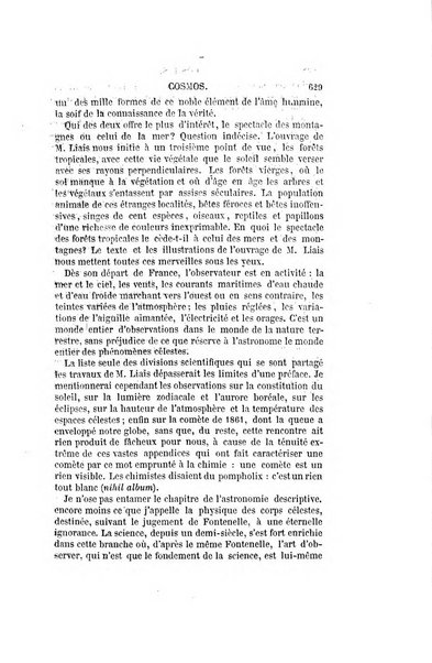 Le cosmos revue encyclopedique hebdomadaire des progres des sciences et de leurs applications aux arts et a l'industrie