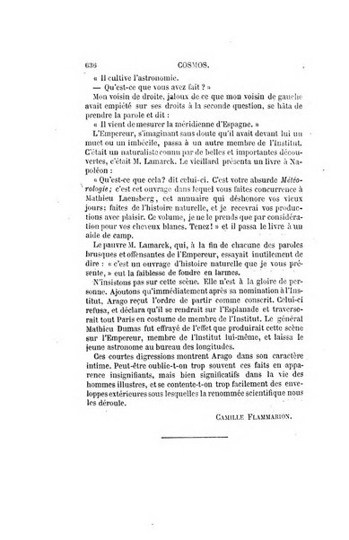 Le cosmos revue encyclopedique hebdomadaire des progres des sciences et de leurs applications aux arts et a l'industrie