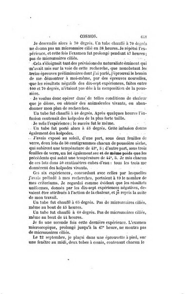 Le cosmos revue encyclopedique hebdomadaire des progres des sciences et de leurs applications aux arts et a l'industrie