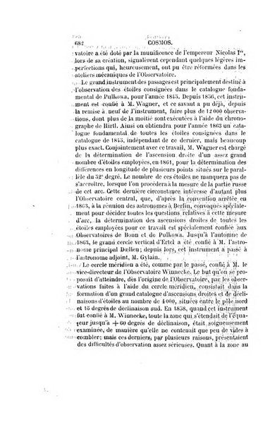 Le cosmos revue encyclopedique hebdomadaire des progres des sciences et de leurs applications aux arts et a l'industrie