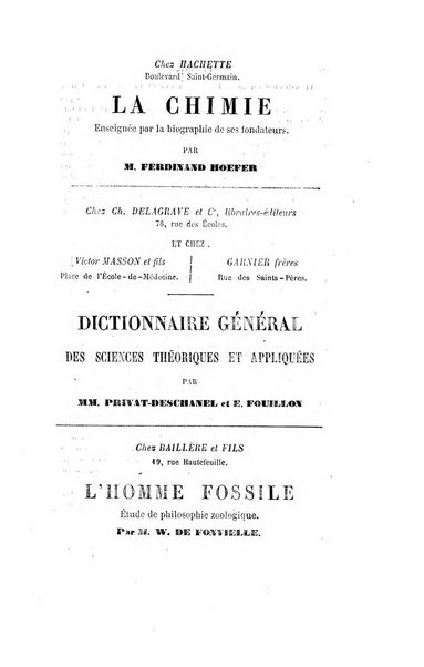 Le cosmos revue encyclopedique hebdomadaire des progres des sciences et de leurs applications aux arts et a l'industrie