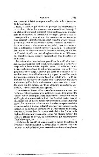 Le cosmos revue encyclopedique hebdomadaire des progres des sciences et de leurs applications aux arts et a l'industrie