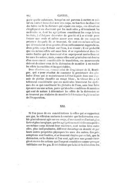 Le cosmos revue encyclopedique hebdomadaire des progres des sciences et de leurs applications aux arts et a l'industrie